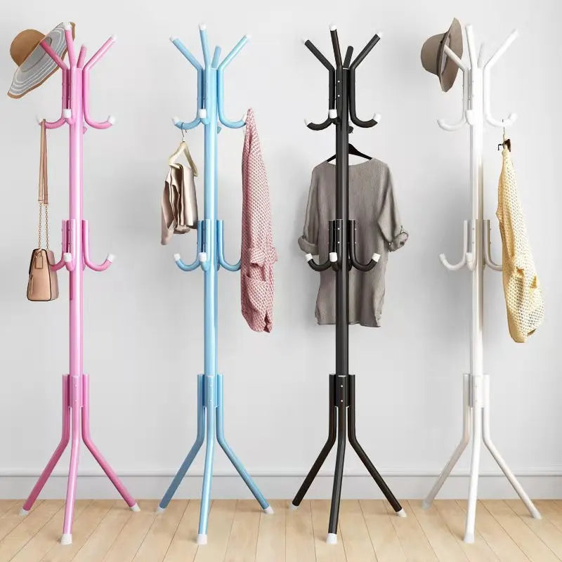 Metal coat holder with 9 hooks to organize your clothes - view 2