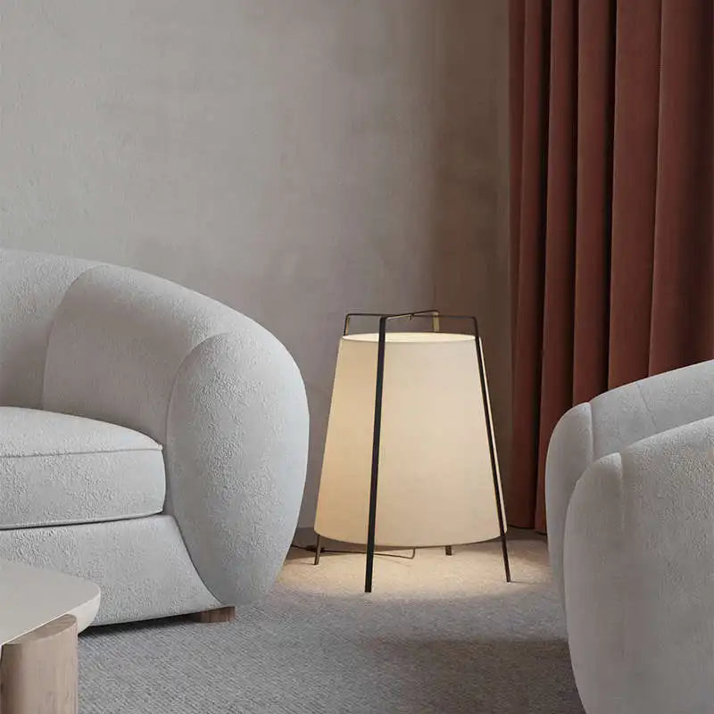 Nordic minimalist floor lamp with creative fabric - view 4