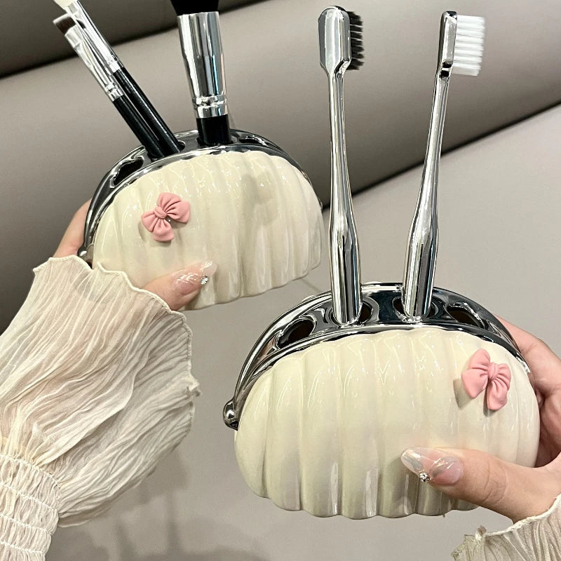 Nordic Ceramic Emulsion Bottle, Elegant Bag-Shaped Shampoo Dispenser, Exquisite Soap Bottle, Bathroom Accessories - view 5