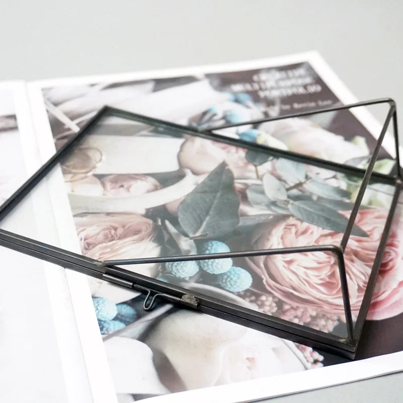 Transparent glass frame antique style for interior decoration - view 4