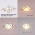 Led square crystal rgb ceiling for varied interior decoration - S