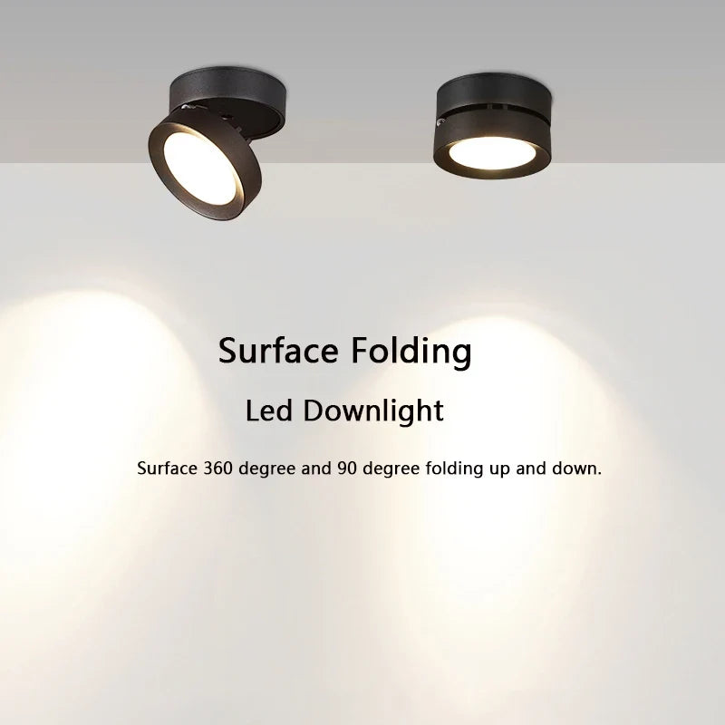 Foldable led spot in aluminium for home or office - view 6