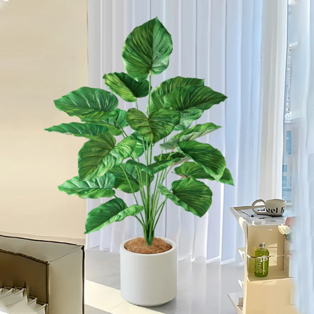 Artificial palm large plants monstera decorations for interior and events - view 2