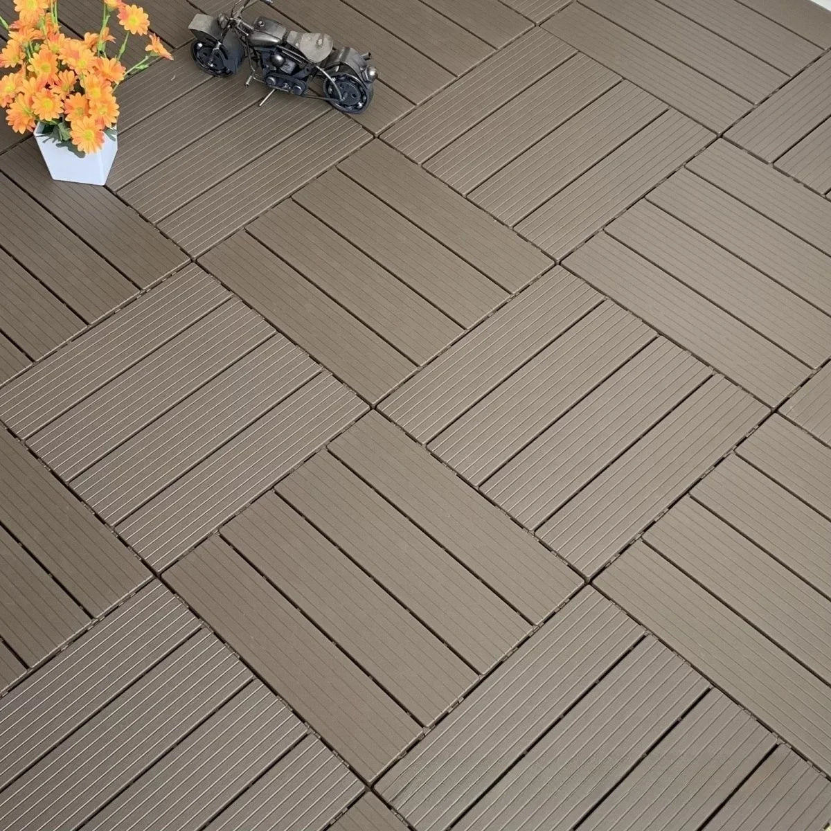 300mm Wood-Look Interlocking Deck Tiles