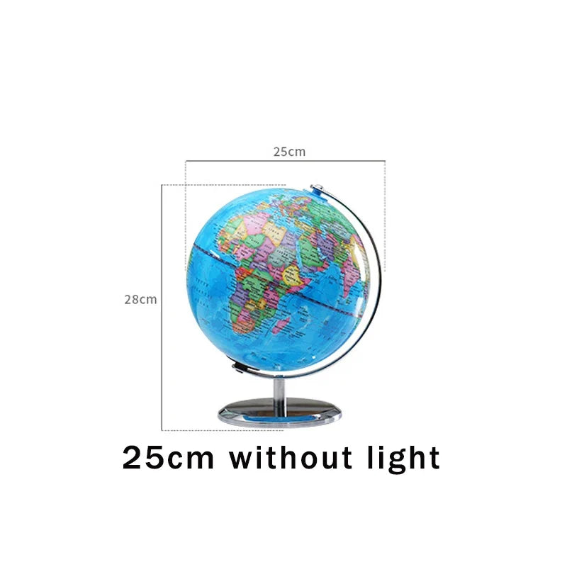 Globe rotating educational light in English for geography - 25 No Light 1