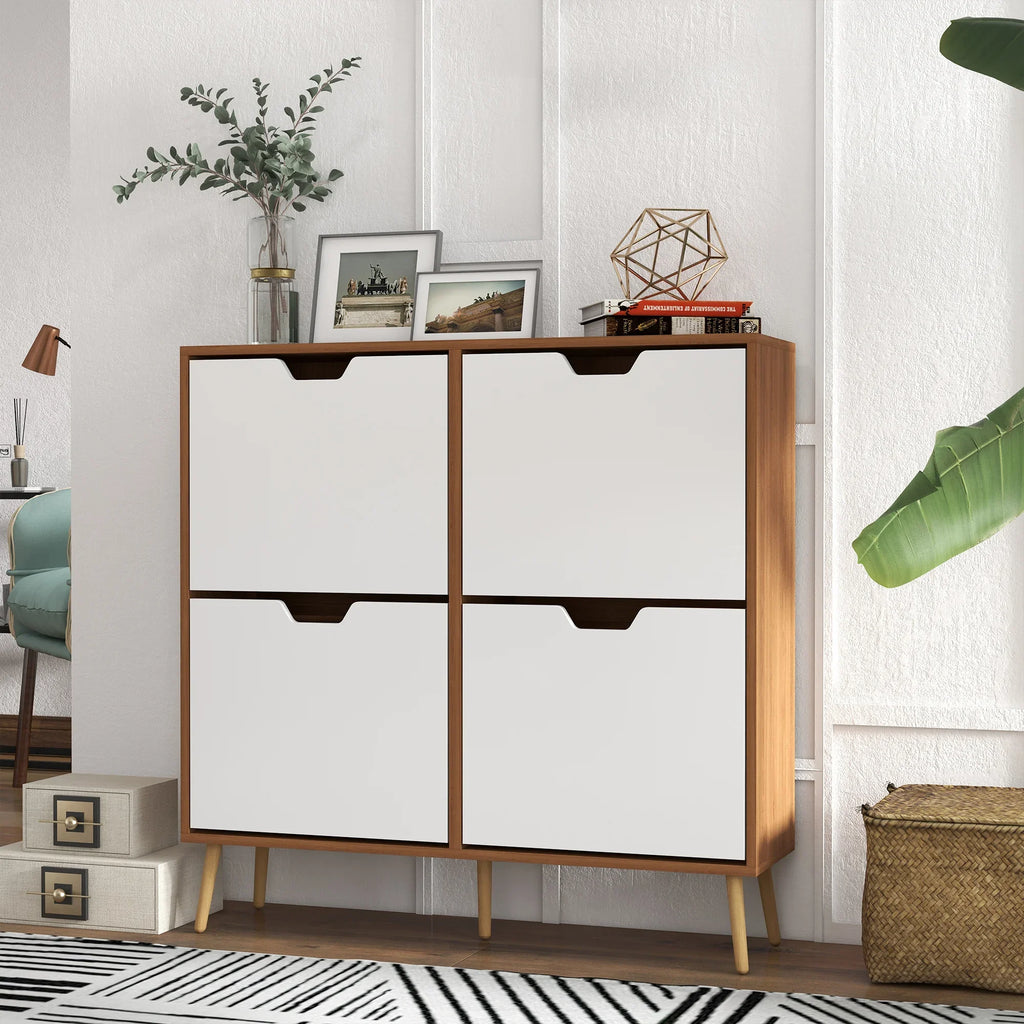 Folding shoe cabinet with 4 drawers for 16 pairs - view 3