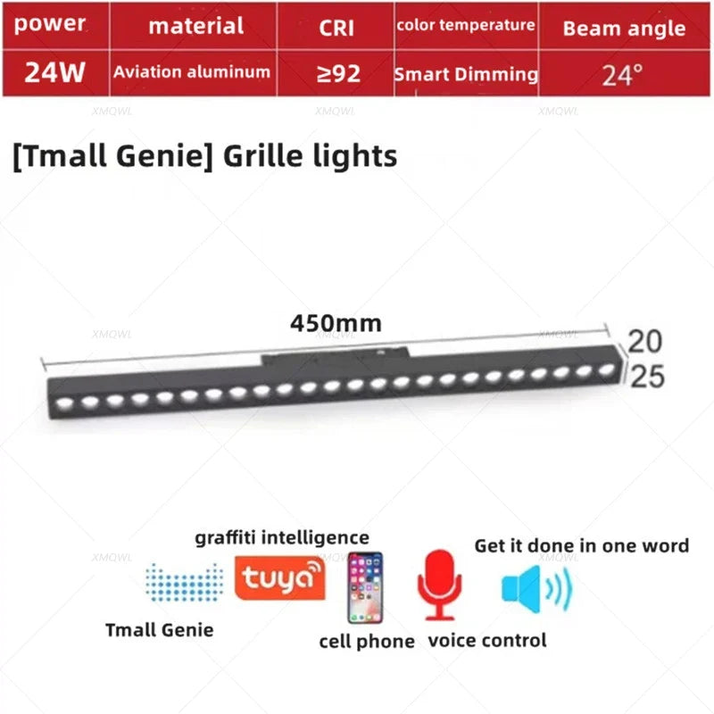 Intelligent voice-controlled lamp with integrated lighting - Tmall Intelligence / 1 pcs 24W Spotlight 1