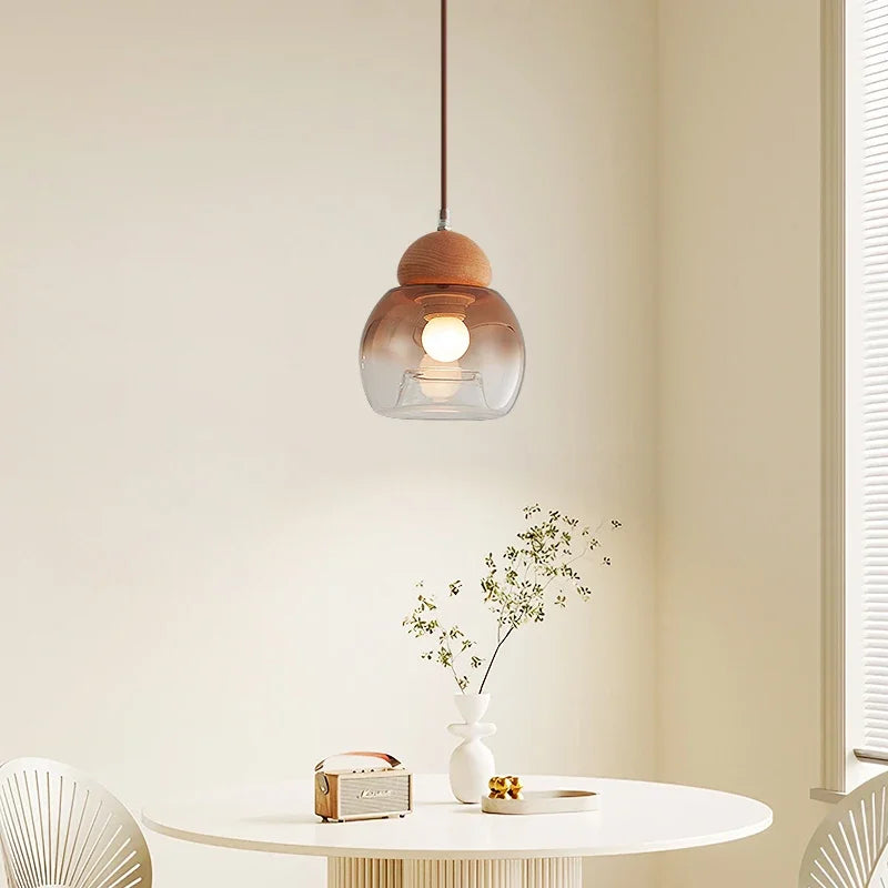 Retro glass pendant light medieval style for modern decoration - view 4