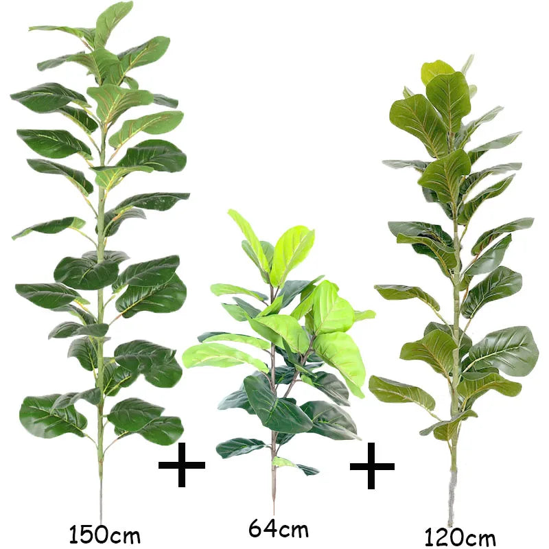 Artificial plant ficus lyrata for interior and exterior decoration - 120cm and 150cm and 64cm / No Pot