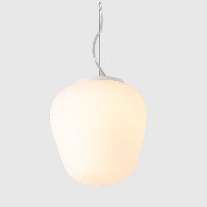 Modern Japanese style glass led pendant light for elegant interior - AD19H21 / Warm White