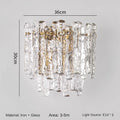 Modern crystal wall sconce for vintage interior - One