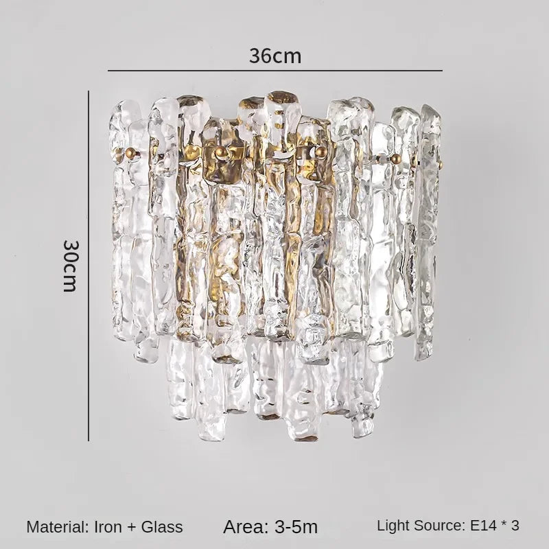 Modern crystal wall sconce for vintage interior - One
