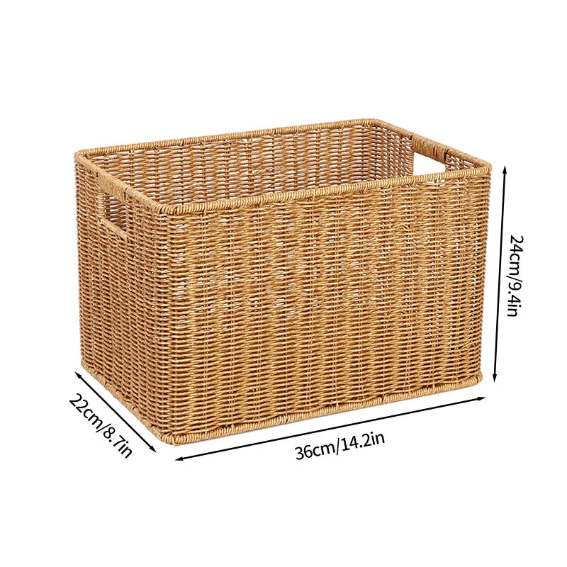 Wicker picnic basket for various storage - A3