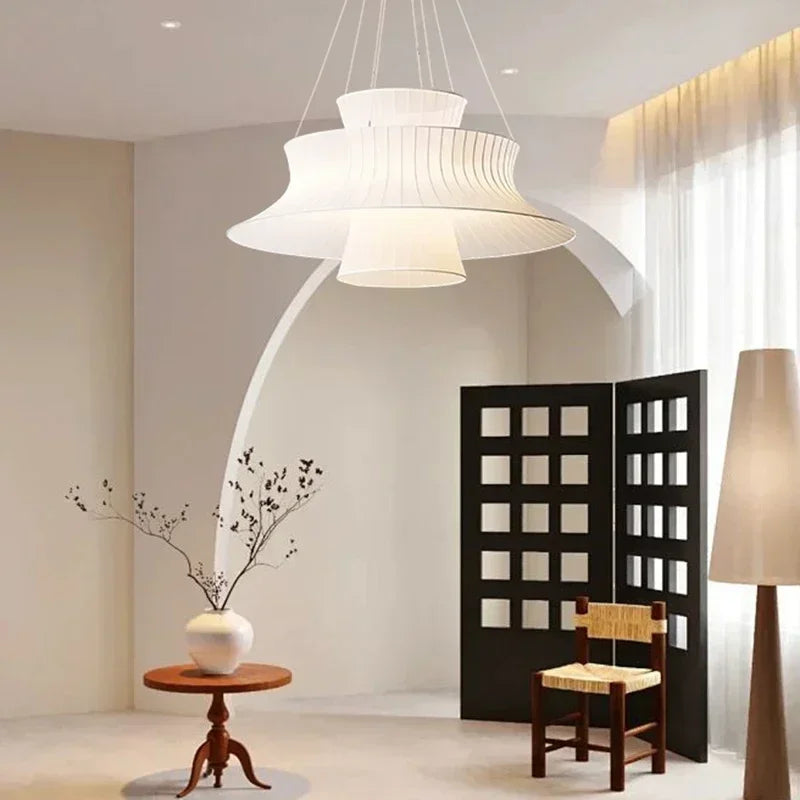 Modern minimalist fabric during light, living room dining room interior decoration, home decor, LED lighting fixtures - view 2