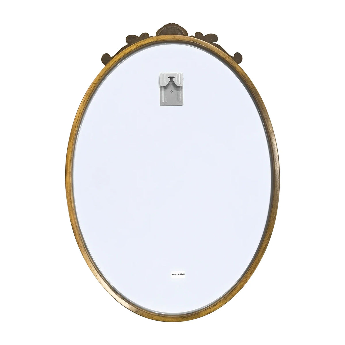 Oval Vintage Baroque Wall Mirror with Embossed Frame, Design 1 - view 5