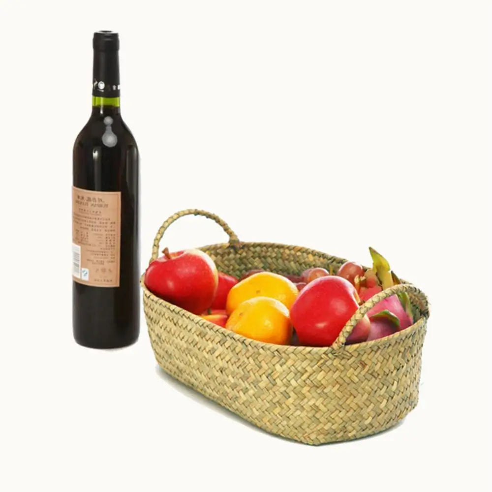 Storage baskets of rattan and braided straw for plants and other objects - view 5