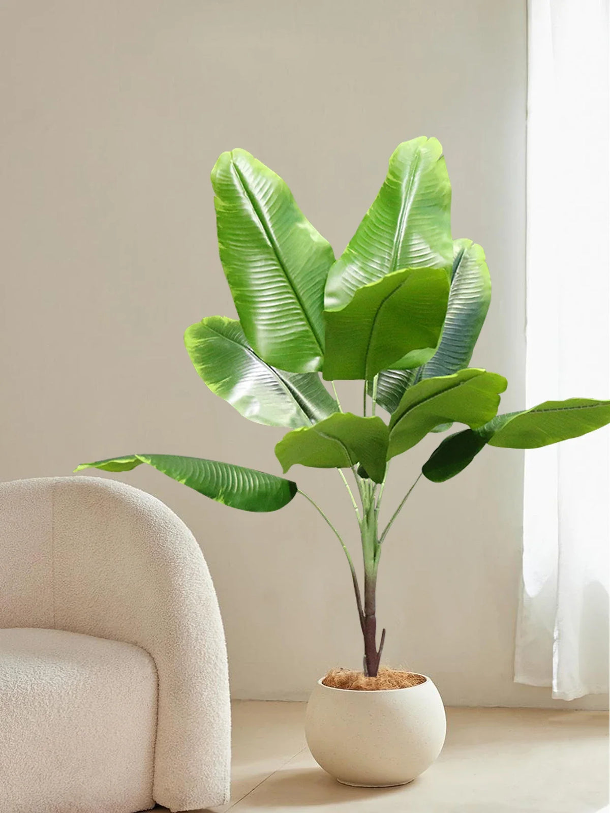 Artificial banana plants and tropical decorative foliage - view 2