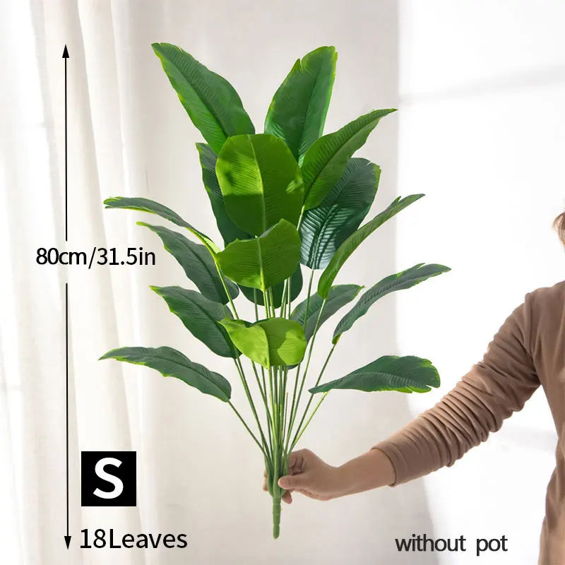 Real-Touch Tropical Artificial Plant, 80 to 100 cm - 80cm 18 Heads
