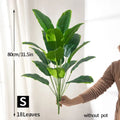 Real-Touch Tropical Artificial Plant, 80 to 100 cm - 80cm 18 Heads