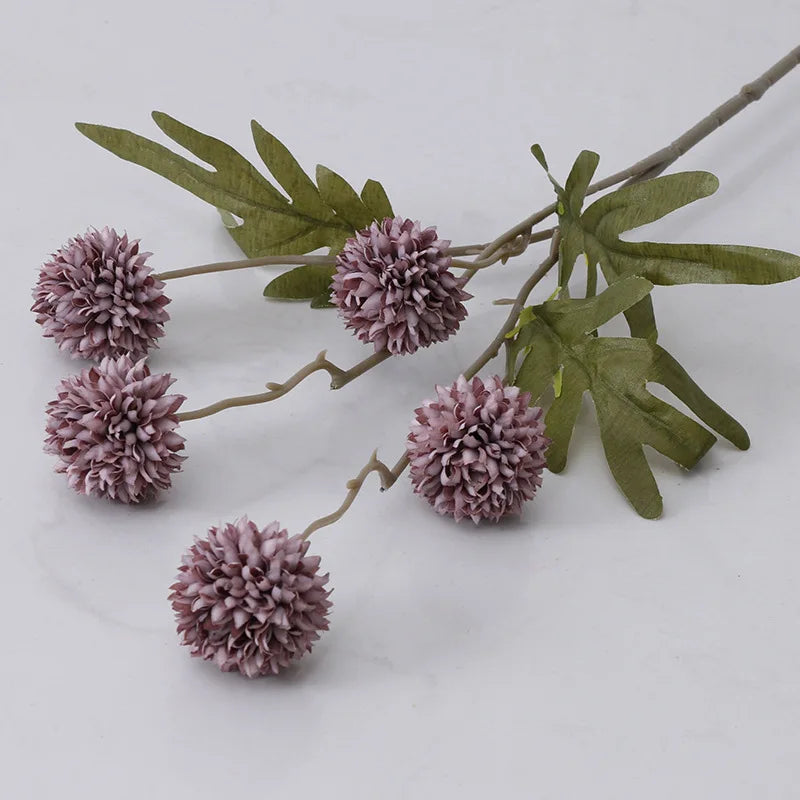 Artificial flowers dandelion decoration wedding gift bouquet saint-valentin - Sauce violette
