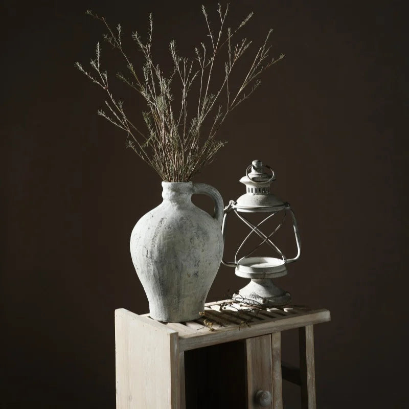 Ceramic vase retro handmade for decorative dried flowers - view 5