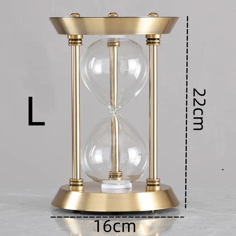 Vintage glass hourglass bottle creative decoration for home - Style A (L)