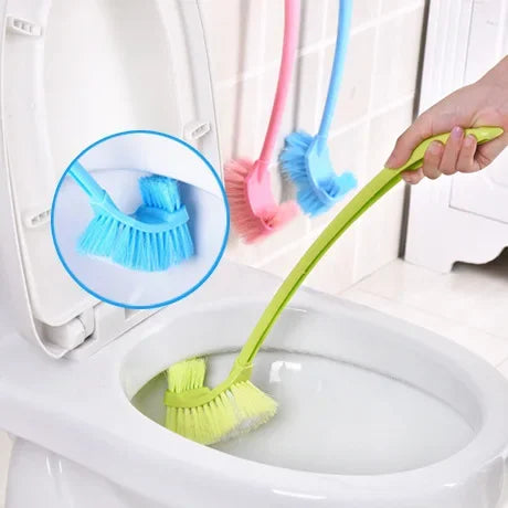 Long handle plastic cleaning brush for hard corners