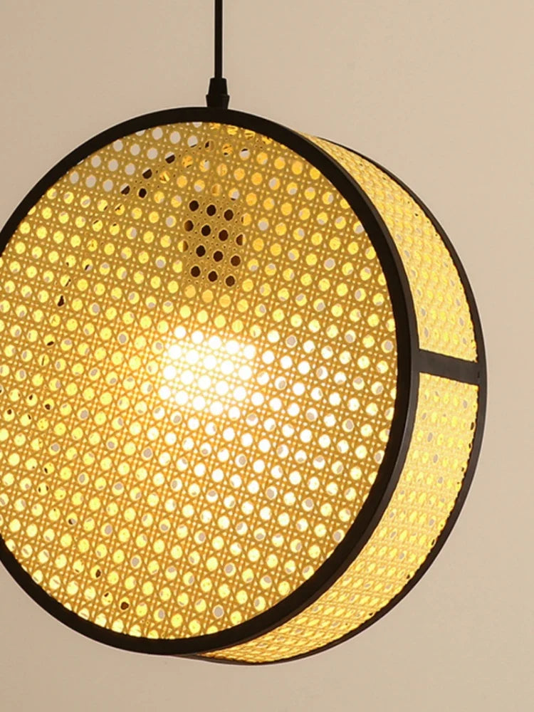 Creative lustre in woven rattan for elegant interior decoration - view 5