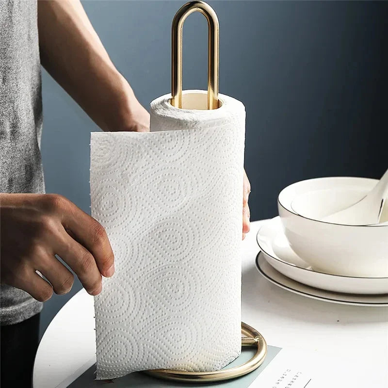 Stainless steel roll holder for towels and towels - view 8