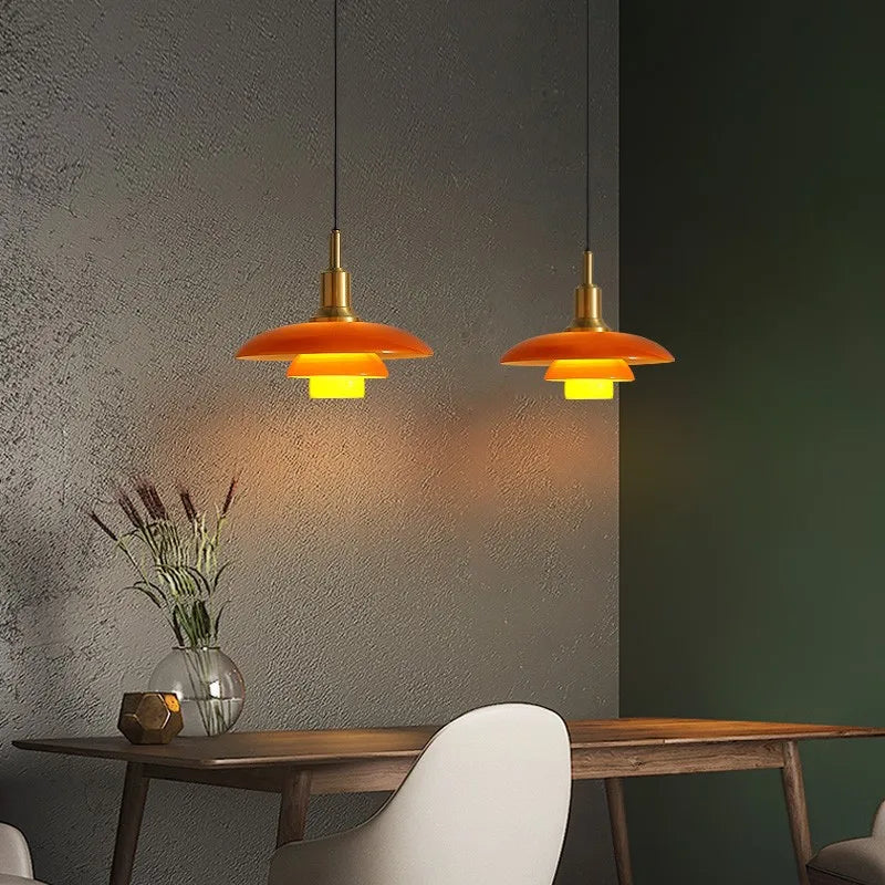 Danish glass design pendant light for modern interior - view 6