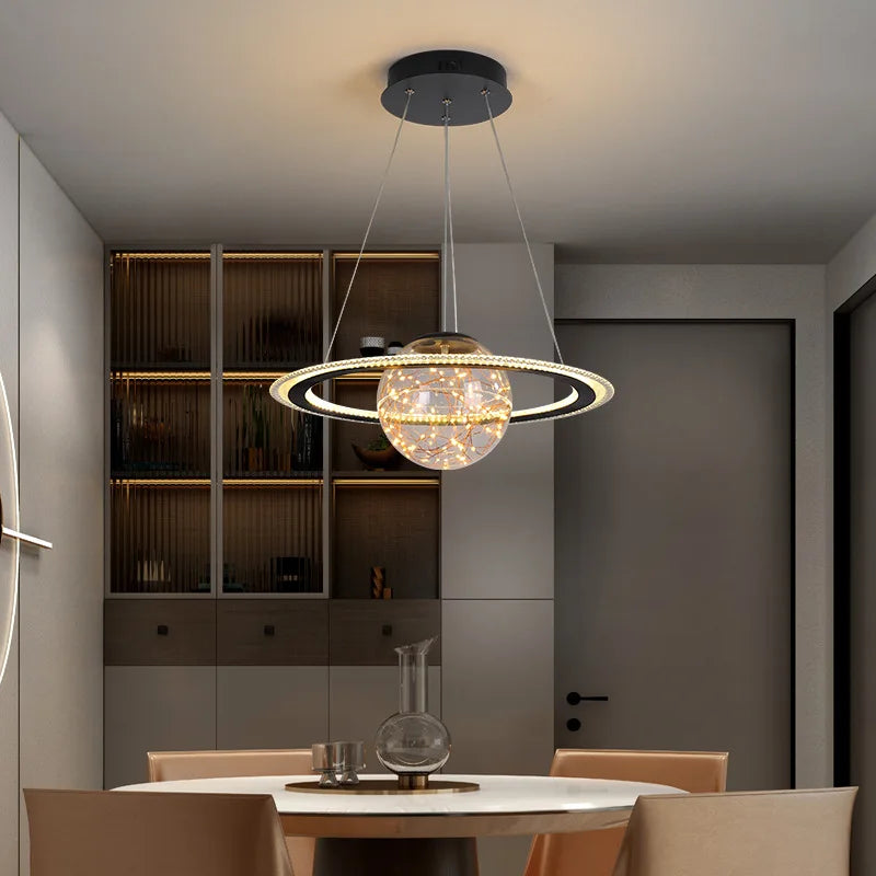 Creative pendant light earth moon football original design - view 4