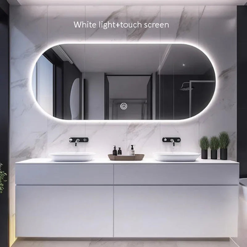 Intelligent elliptic mirror light anti-foam three colors wall - 50x70cm 8