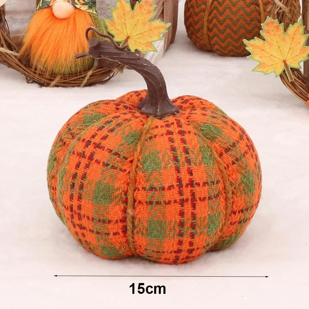 Decorative pumpkins in fabric for halloween thanksgiving and parties - Model L