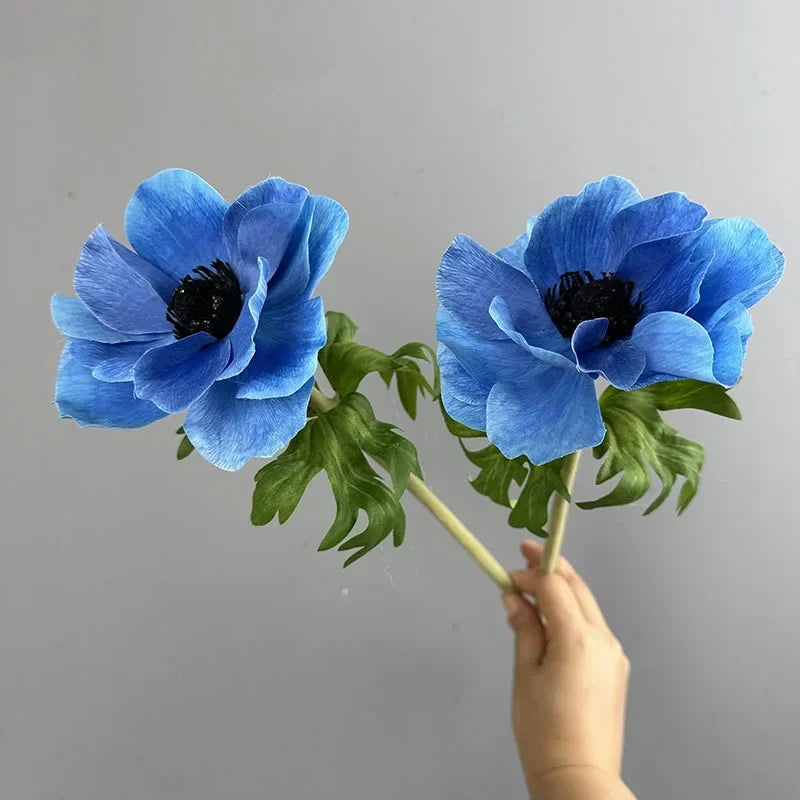 Artificial flowers in 3d printing for realistic decoration - Blue