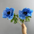 Artificial flowers in 3d printing for realistic decoration - Blue