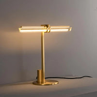 Modern led desk lamp in minimalist crystal for reading and working
