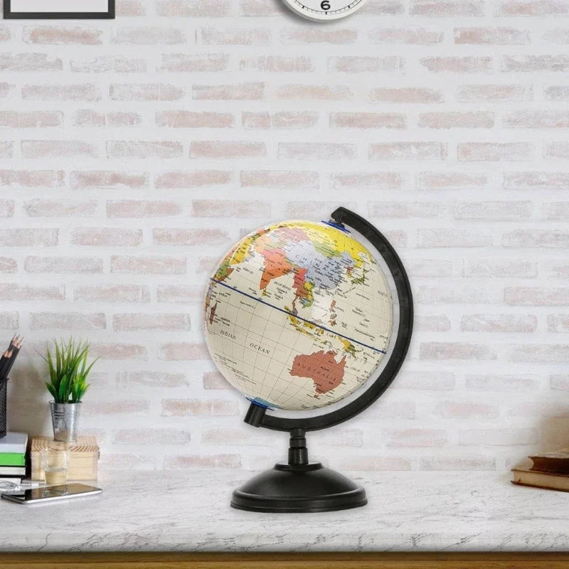 5.59Inch Desktop World Globes with Stand, 360 Rotating Educational World Globes - view 4
