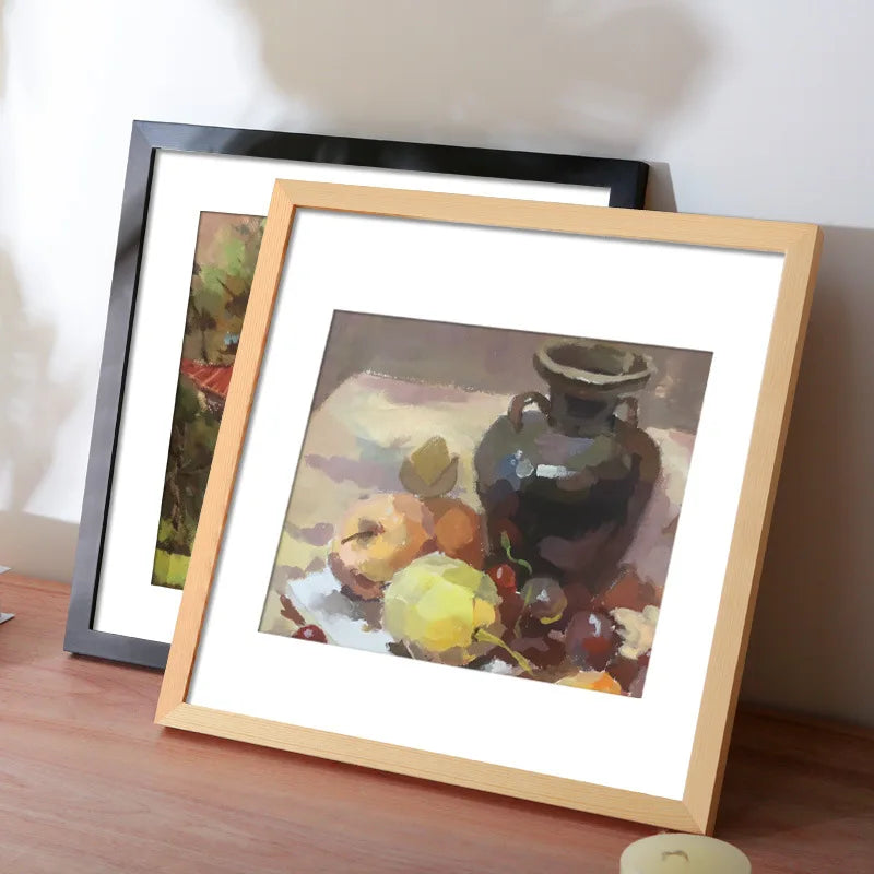 Wooden photo frame to hang for interior decoration