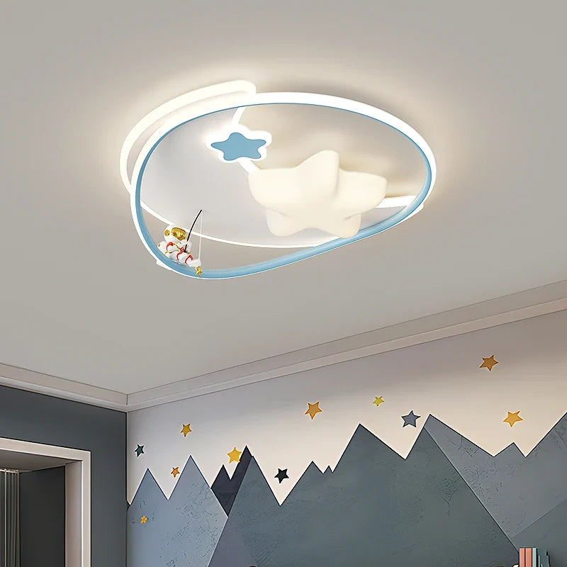 Modern child bedroom lamp with creative star protection