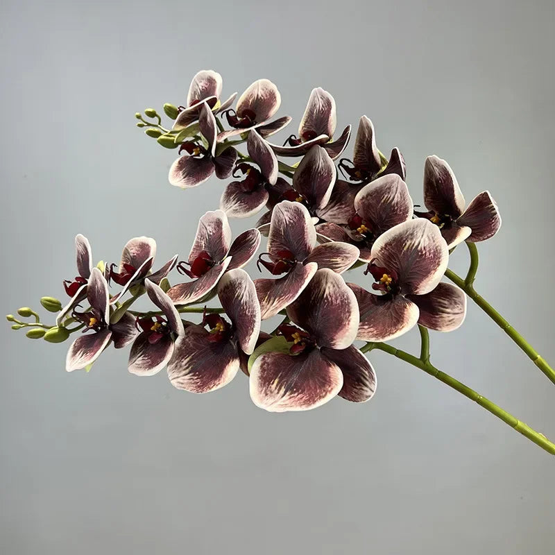 Artificial flowers orchid butterfly in cotton and silicone decorative - view 4