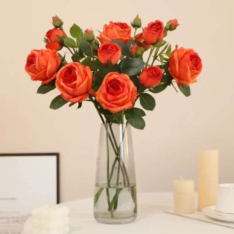 Romantic Artificial Silk Rose Vine for Home Decor - view 4