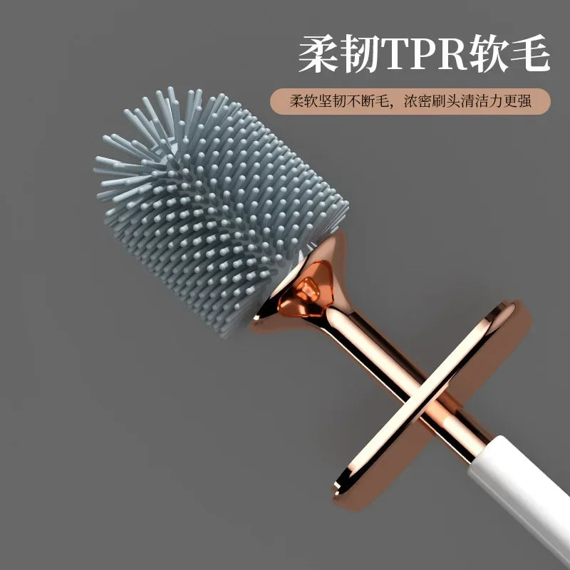 Silicone brush for efficient toilet cleaning - view 3