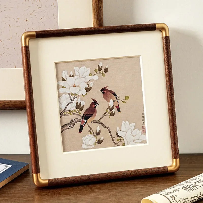 Solid wood photo frame for elegant wall decoration