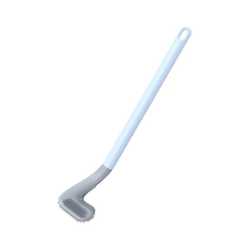 Silicone cleaning brushes with bathroom holder - Blue