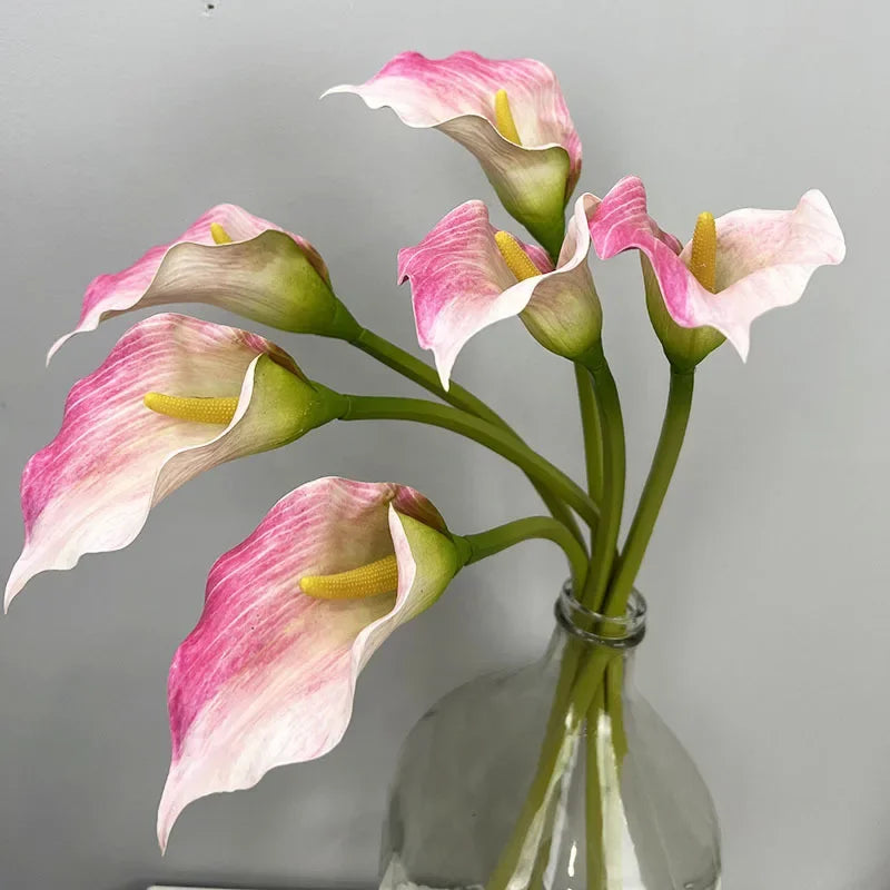 Set of 4 artificial calla lys for wedding decoration - view 4