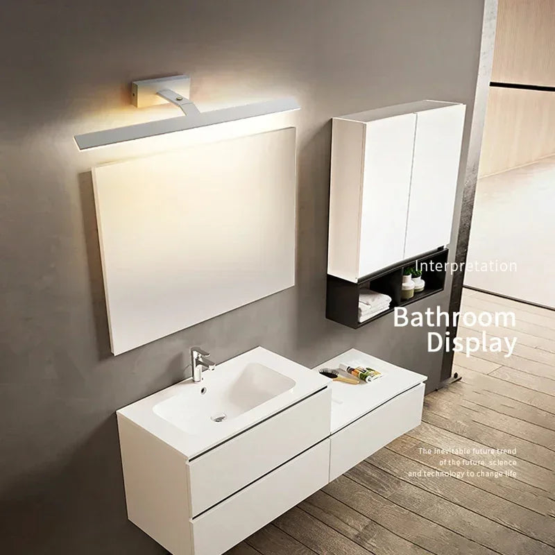 Modern waterproof led wall sconce for rotary and light mirror - view 3