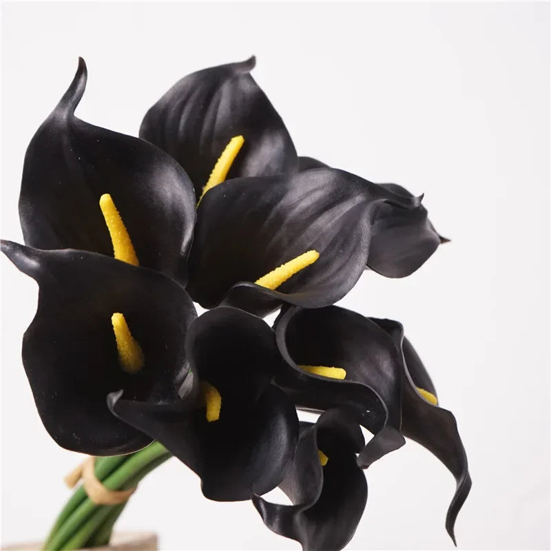 Realistic artificial calla lilies bouquet for interior decoration - view 5