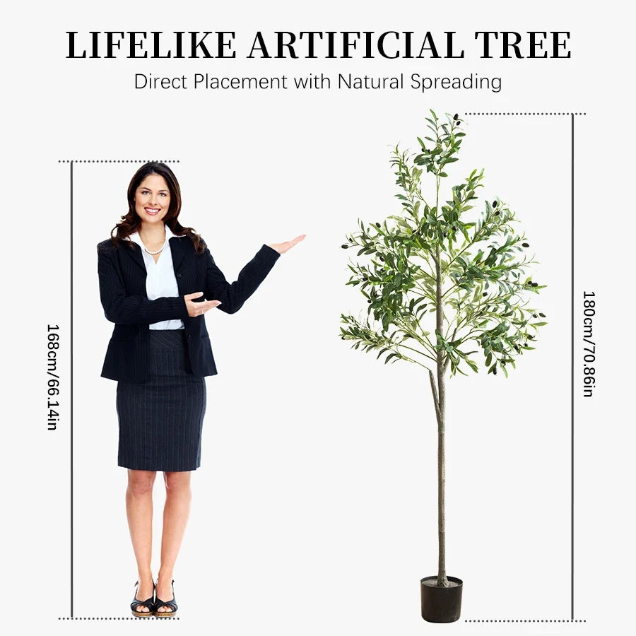 Artificial decorative olive plants for garden and interior - view 9