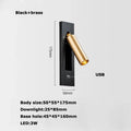 Black brass USB