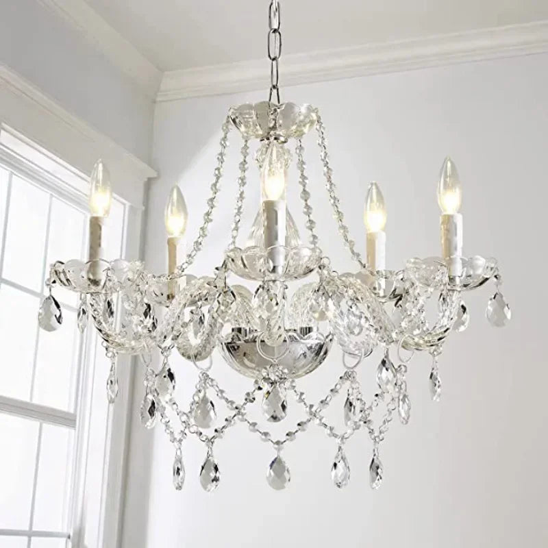 Chandelier in modern crystal for elegant and bright decoration - view 2